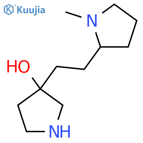 3-2-(1-methylpyrrolidin-2-yl)ethylpyrrolidin-3-ol structure
