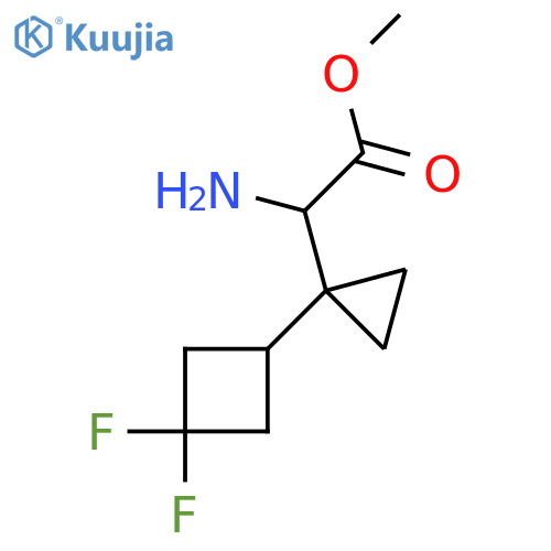 methyl 2-amino-2-1-(3,3-difluorocyclobutyl)cyclopropylacetate structure