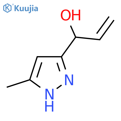 1-(5-methyl-1H-pyrazol-3-yl)prop-2-en-1-ol structure