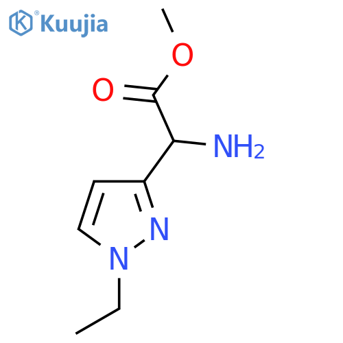 methyl 2-amino-2-(1-ethyl-1H-pyrazol-3-yl)acetate structure