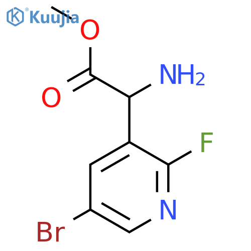 methyl 2-amino-2-(5-bromo-2-fluoropyridin-3-yl)acetate structure