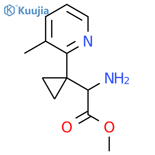 methyl 2-amino-2-1-(3-methylpyridin-2-yl)cyclopropylacetate structure