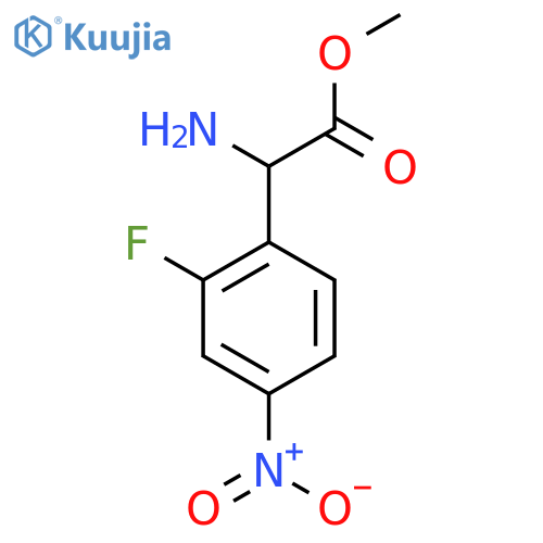 methyl 2-amino-2-(2-fluoro-4-nitrophenyl)acetate structure