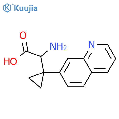 2-amino-2-1-(quinolin-7-yl)cyclopropylacetic acid structure