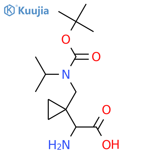 2-amino-2-1-({(tert-butoxy)carbonyl(propan-2-yl)amino}methyl)cyclopropylacetic acid structure
