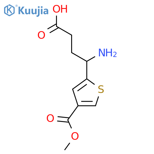4-amino-4-4-(methoxycarbonyl)thiophen-2-ylbutanoic acid structure
