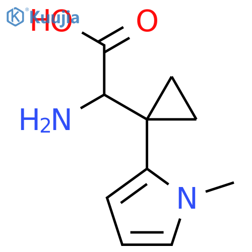 2-amino-2-1-(1-methyl-1H-pyrrol-2-yl)cyclopropylacetic acid structure
