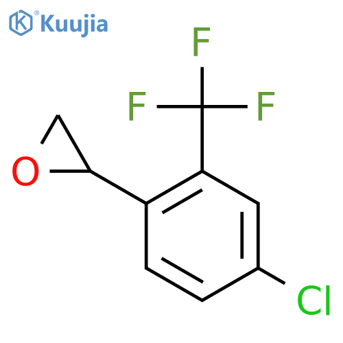 2-4-chloro-2-(trifluoromethyl)phenyloxirane structure