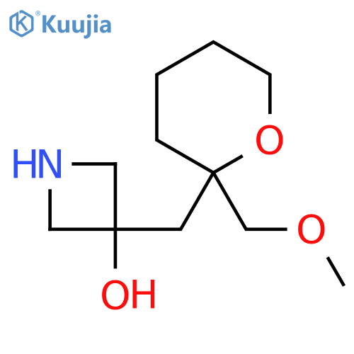 3-{2-(methoxymethyl)oxan-2-ylmethyl}azetidin-3-ol structure