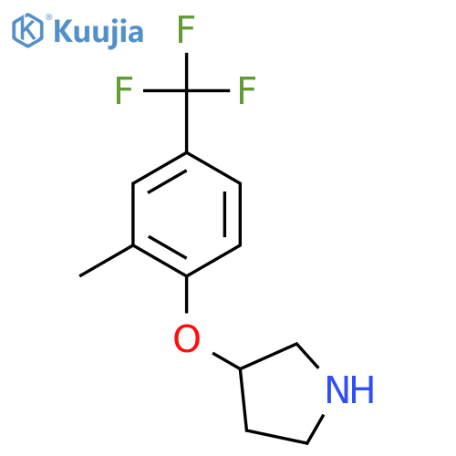 3-2-methyl-4-(trifluoromethyl)phenoxypyrrolidine structure