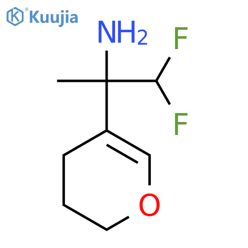 2-(3,4-dihydro-2H-pyran-5-yl)-1,1-difluoropropan-2-amine structure