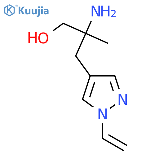 2-amino-3-(1-ethenyl-1H-pyrazol-4-yl)-2-methylpropan-1-ol structure