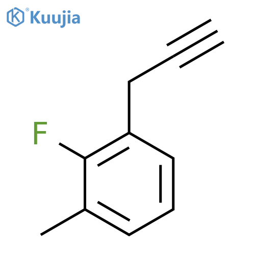 2-fluoro-1-methyl-3-(prop-2-yn-1-yl)benzene structure