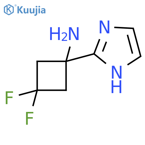 3,3-difluoro-1-(1H-imidazol-2-yl)cyclobutan-1-amine structure