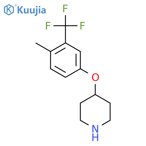 4-4-methyl-3-(trifluoromethyl)phenoxypiperidine structure