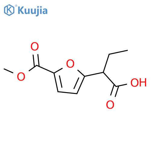 2-5-(methoxycarbonyl)furan-2-ylbutanoic acid structure