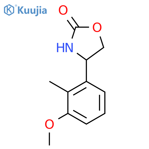 4-(3-methoxy-2-methylphenyl)-1,3-oxazolidin-2-one structure