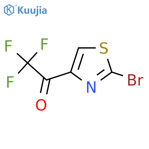 1-(2-bromo-1,3-thiazol-4-yl)-2,2,2-trifluoroethan-1-one structure