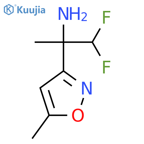 1,1-difluoro-2-(5-methyl-1,2-oxazol-3-yl)propan-2-amine structure