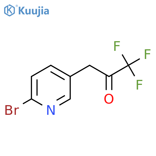 3-(6-bromopyridin-3-yl)-1,1,1-trifluoropropan-2-one structure