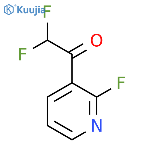 2,2-Difluoro-1-(2-fluoropyridin-3-yl)ethan-1-one structure