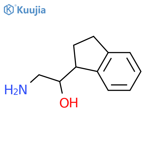 2-amino-1-(2,3-dihydro-1H-inden-1-yl)ethan-1-ol structure