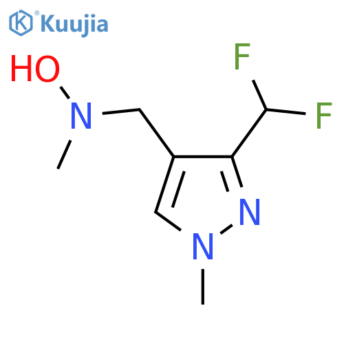 N-{3-(difluoromethyl)-1-methyl-1H-pyrazol-4-ylmethyl}-N-methylhydroxylamine structure