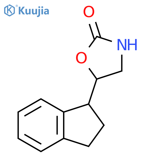 5-(2,3-dihydro-1H-inden-1-yl)-1,3-oxazolidin-2-one structure