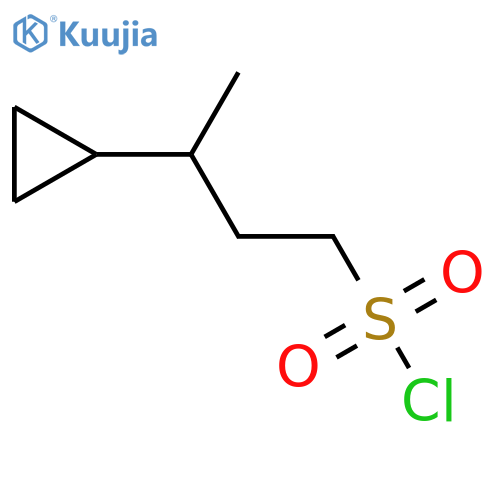 3-cyclopropylbutane-1-sulfonyl chloride structure