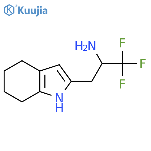 1,1,1-trifluoro-3-(4,5,6,7-tetrahydro-1H-indol-2-yl)propan-2-amine structure