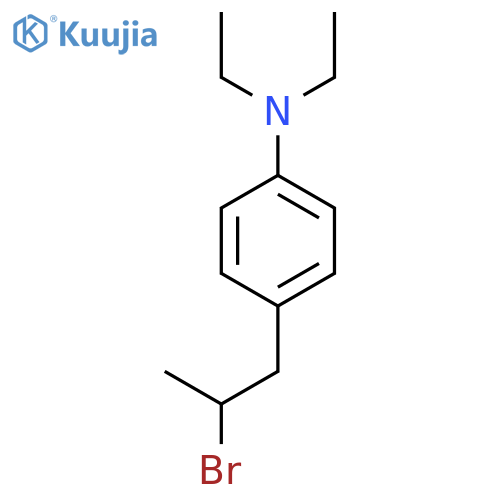 4-(2-bromopropyl)-N,N-diethylaniline structure