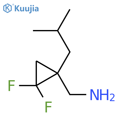 2,2-difluoro-1-(2-methylpropyl)cyclopropylmethanamine structure