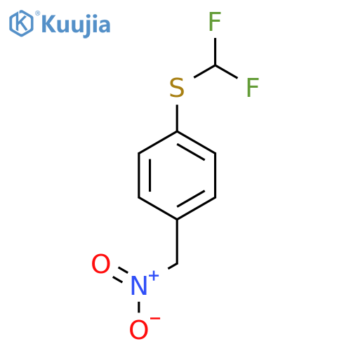 1-(difluoromethyl)sulfanyl-4-(nitromethyl)benzene structure