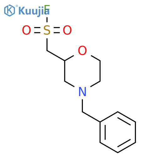 (4-benzylmorpholin-2-yl)methanesulfonyl fluoride structure