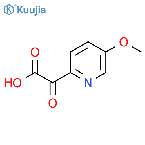 2-(5-methoxypyridin-2-yl)-2-oxoacetic acid structure
