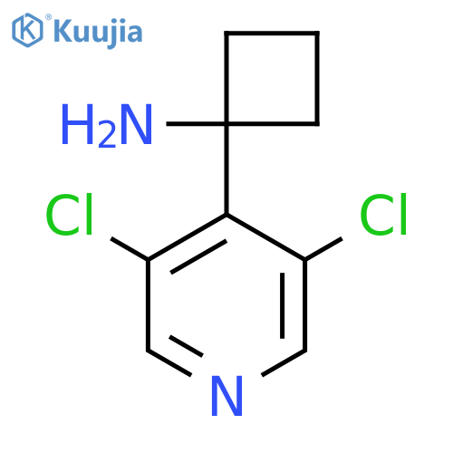 1-(3,5-dichloropyridin-4-yl)cyclobutan-1-amine structure