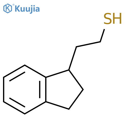 2-(2,3-dihydro-1H-inden-1-yl)ethane-1-thiol structure