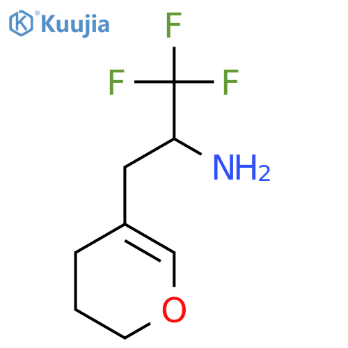 3-(3,4-dihydro-2H-pyran-5-yl)-1,1,1-trifluoropropan-2-amine structure