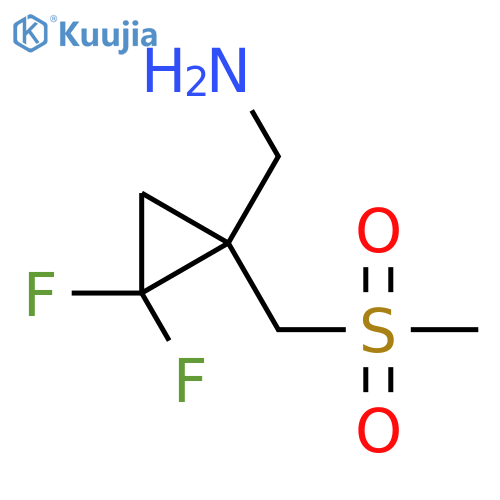 2,2-difluoro-1-(methanesulfonylmethyl)cyclopropylmethanamine structure