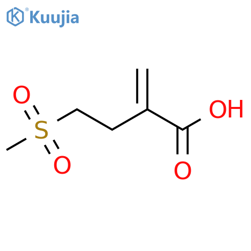 4-methanesulfonyl-2-methylidenebutanoic acid structure