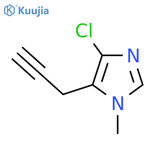 4-chloro-1-methyl-5-(prop-2-yn-1-yl)-1H-imidazole structure