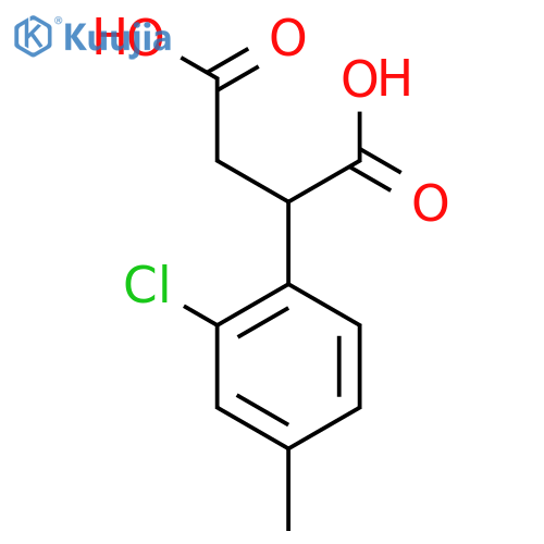 2-(2-chloro-4-methylphenyl)butanedioic acid structure