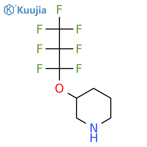 3-(Heptafluoropropoxy)piperidine structure