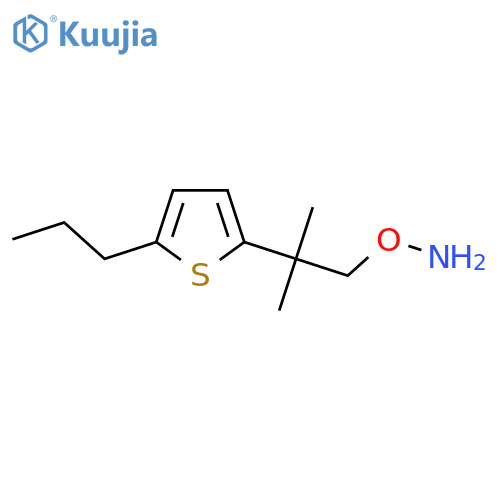 O-2-methyl-2-(5-propylthiophen-2-yl)propylhydroxylamine structure