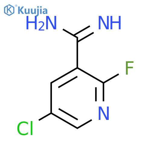 5-chloro-2-fluoropyridine-3-carboximidamide structure