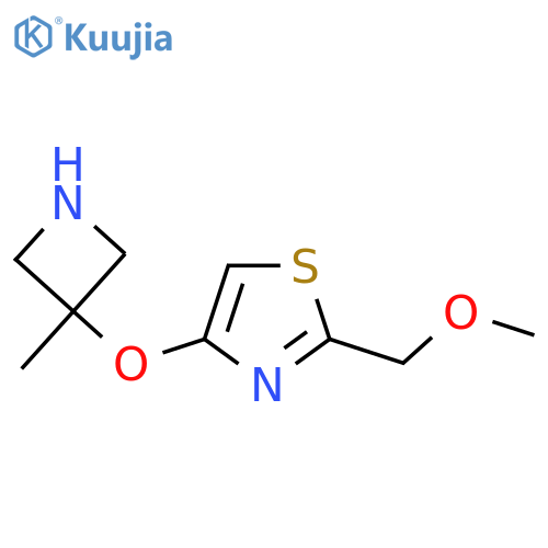 2-(methoxymethyl)-4-(3-methylazetidin-3-yl)oxy-1,3-thiazole structure