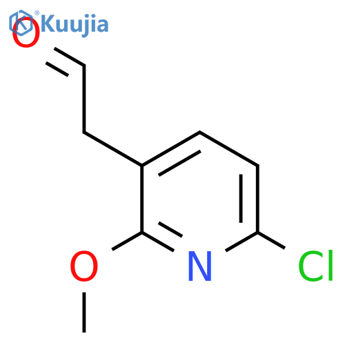 2-(6-chloro-2-methoxypyridin-3-yl)acetaldehyde structure