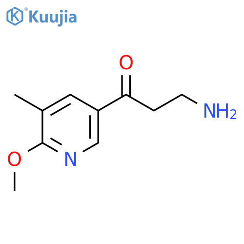 3-amino-1-(6-methoxy-5-methylpyridin-3-yl)propan-1-one structure