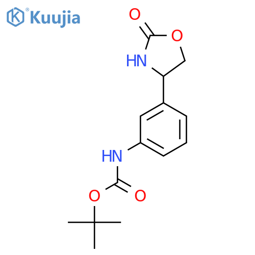 tert-butyl N-[3-(2-oxo-1,3-oxazolidin-4-yl)phenyl]carbamate structure