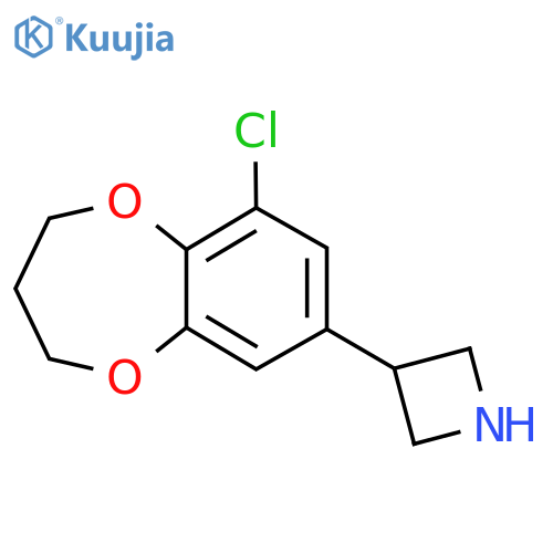 3-(9-chloro-3,4-dihydro-2H-1,5-benzodioxepin-7-yl)azetidine structure